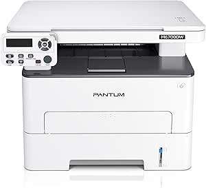 PANTUM M6700DW Impresora láser impresión/Copia/escaneado multifunción 3en1, Blanco y Negro, impresión automática a Doble Cara, WiFi/USB/Ethernet，33ppm