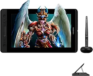 HUION Kamvas Pro 13 Tableta Gráfica con Pantalla, 120% sRGB, Monitor de Dibujo Laminado Completo, Pantalla de Lápiz Full HD de 13,3 Pulgadas y Lápiz Digital Preciso para Diseño Digital, con Soporte