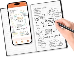 Yuan Smart Writing Set, Smart Pen+ Smart Notebook, Libreta Inteligente con Bolígrafo Inteligente, Smart Digital Notepad, con APP puede añadir etiquetas y compartir