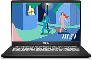 MSI Modern 14 C12M-017XES - Ordenador portátil Ultraligero 14" FHD (Intel® Core™ i7-1255U, 16GB RAM, 512GB SSD, Intel® Iris® Xe graphics, Sin Sistema Operativo) Classic Black - Teclado QWERTY español