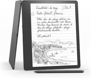 Kindle Scribe (2022), el primer Kindle que a la vez es un cuaderno digital, todo en uno, con 16 GB de almacenamiento y una pantalla Paperwhite de 10,2" y 300 ppp | Con el lápiz básico