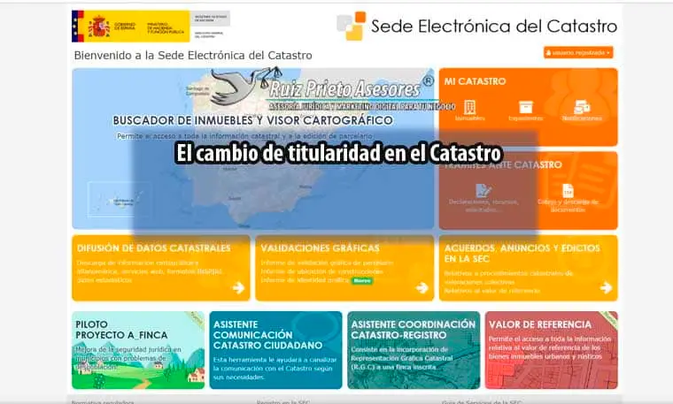 El cambio de titularidad en el Catastro