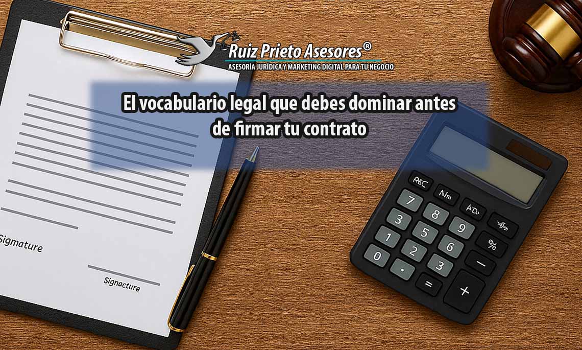 El vocabulario legal que debes dominar antes de firmar tu contrato